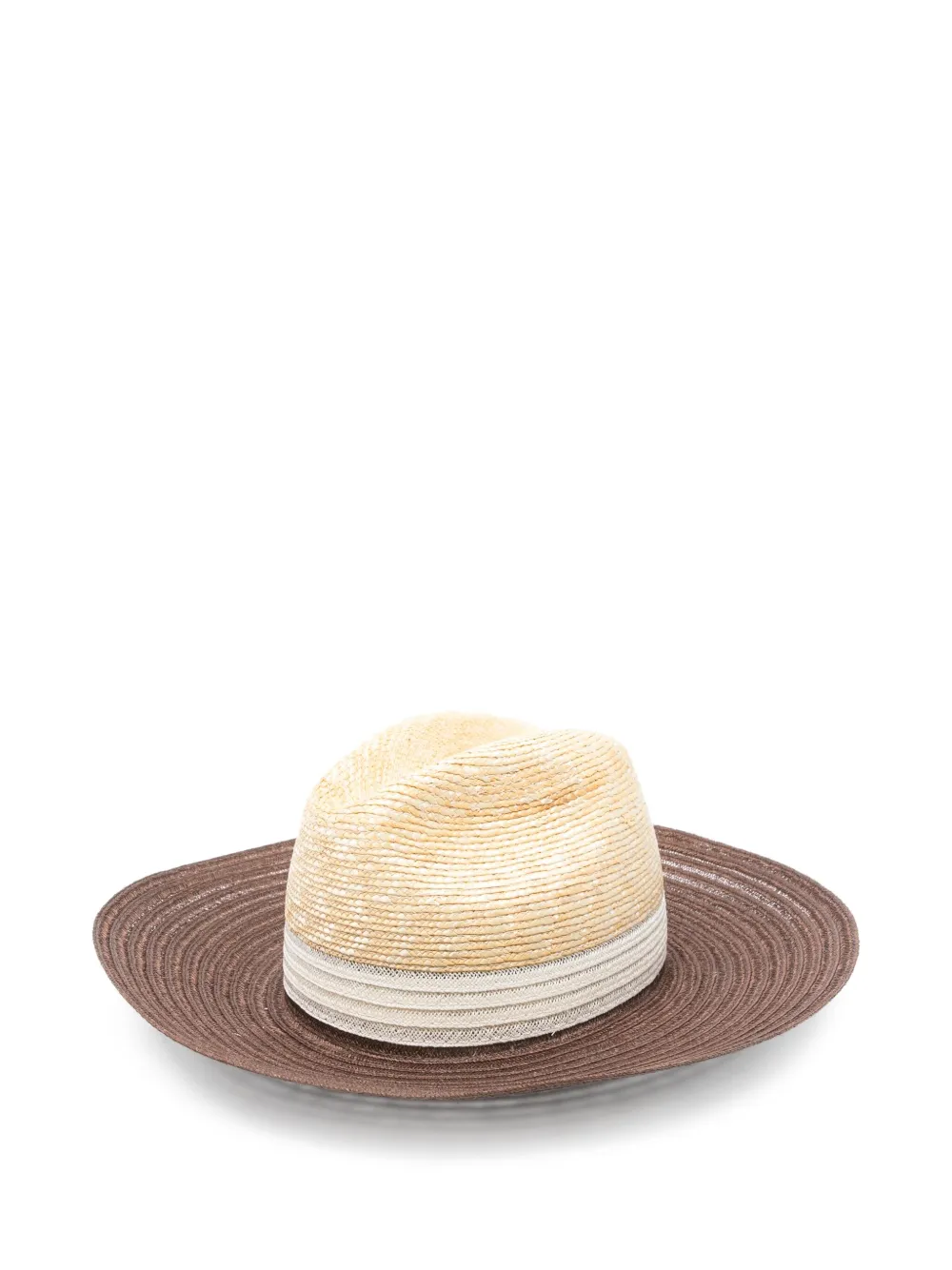 straw two-tone panamá hat
