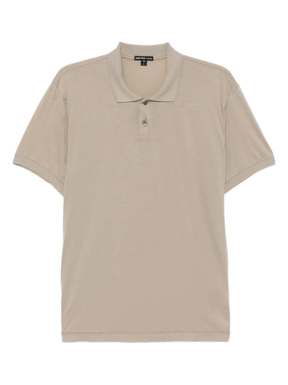 James Perse Poloshirt met print Beige