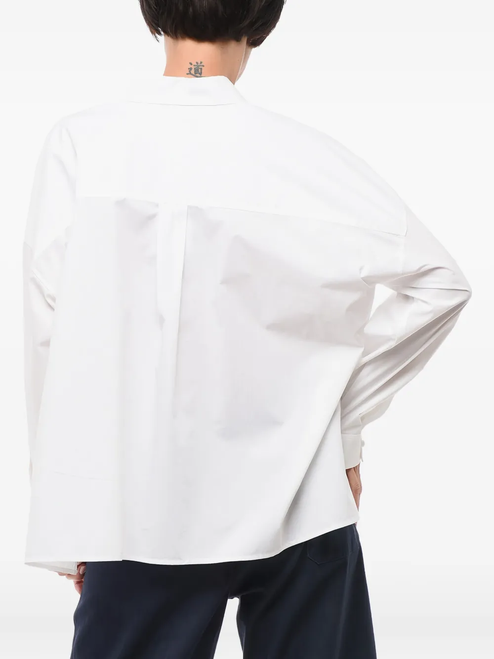 Giorgio Armani Asymmetrisch blouse Wit