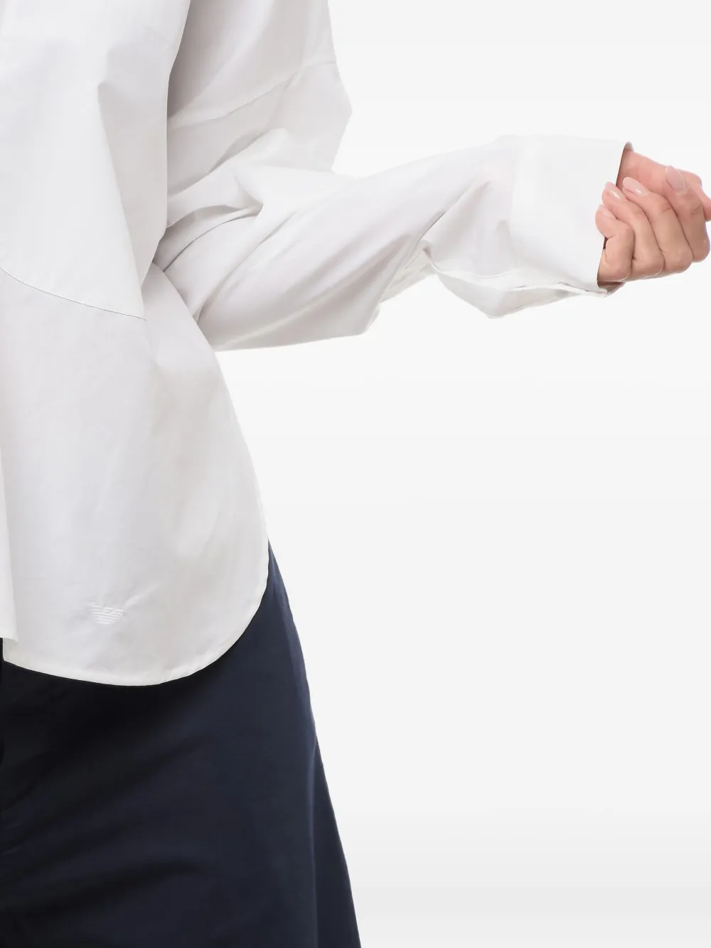 Giorgio Armani Asymmetrisch blouse Wit