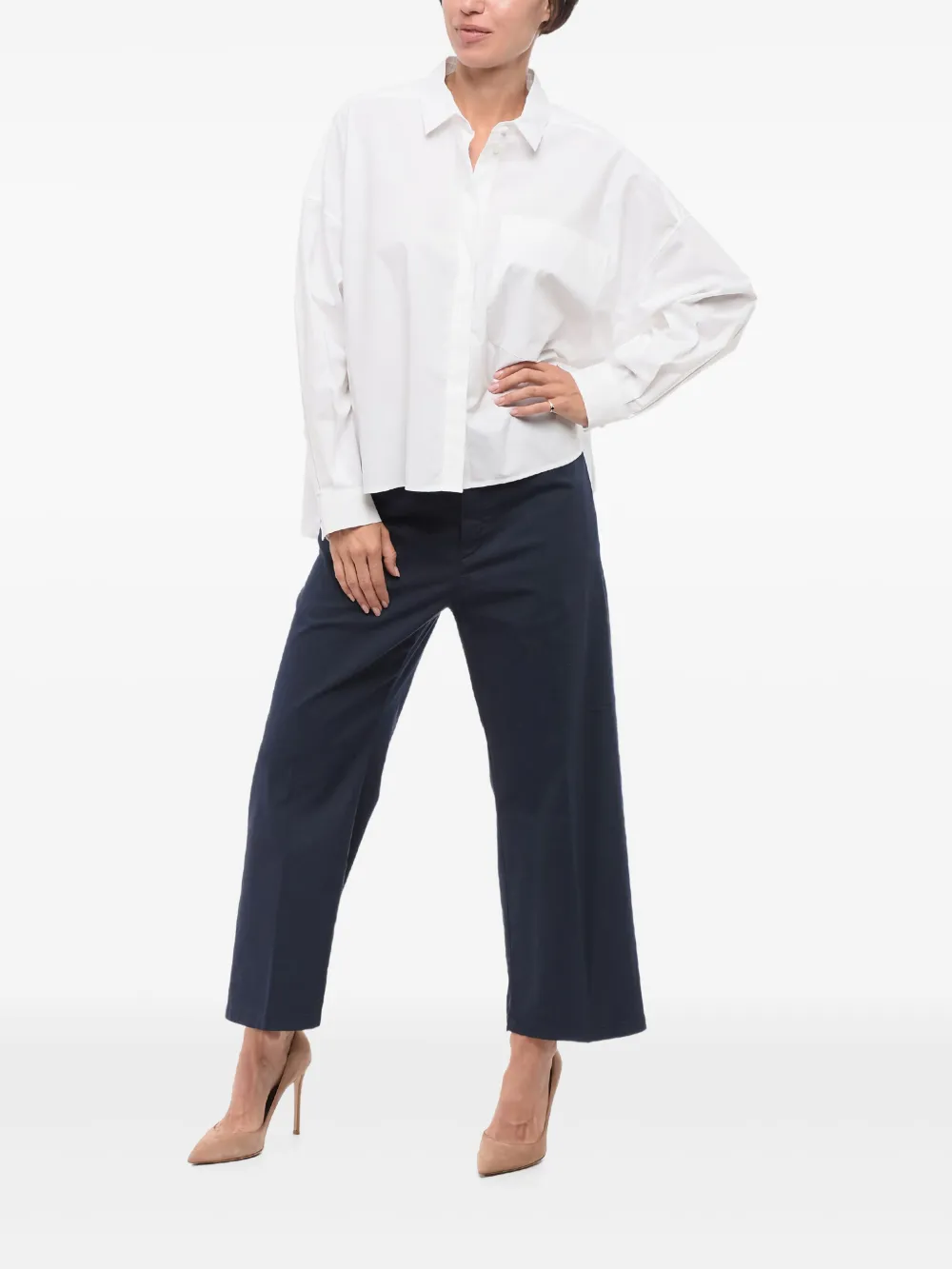 Giorgio Armani Asymmetrisch blouse - Wit