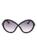 TOM FORD Jada geometric sunglasses - Black