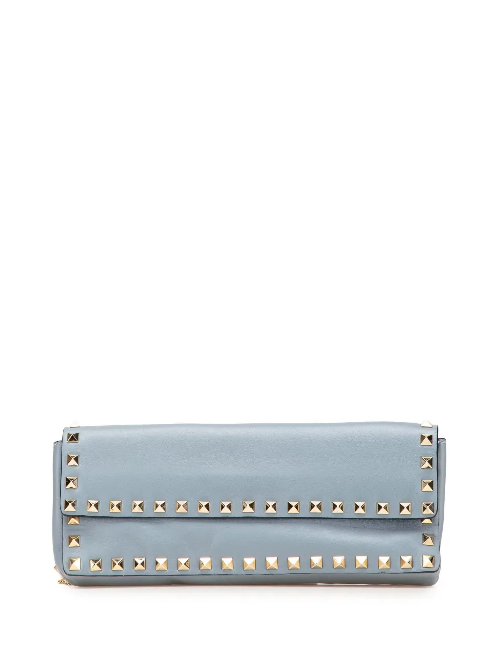 Valentino Garavani Pre-Owned 2000-2017 Nappa Rockstud Bangle clutch bag | Blue | Image 1