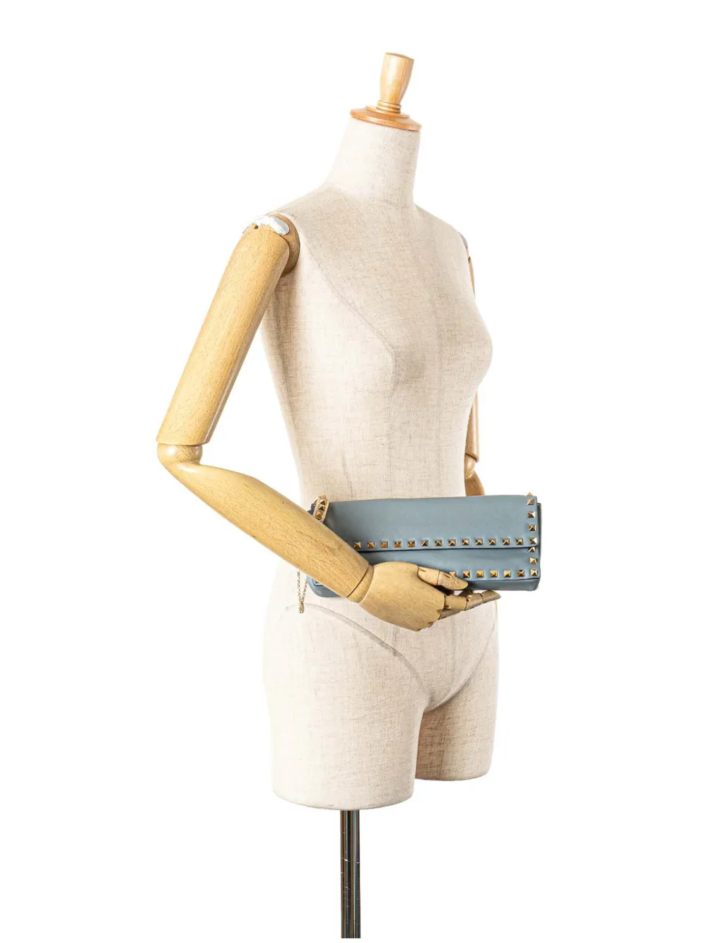 Valentino Garavani Pre-Owned 2000-2017 Nappa Rockstud Bangle clutch bag | Pre-Owned | Image 2