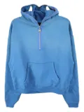 CHITO Shiny Finesse Pup quarter-zip hoodie - Blue