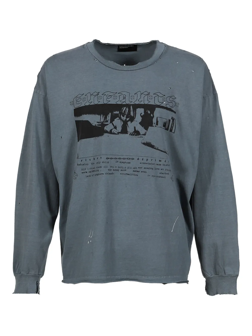 Enfants Riches Deprimes Boy In Chains Graphic-print Long-sleeve T-shirt