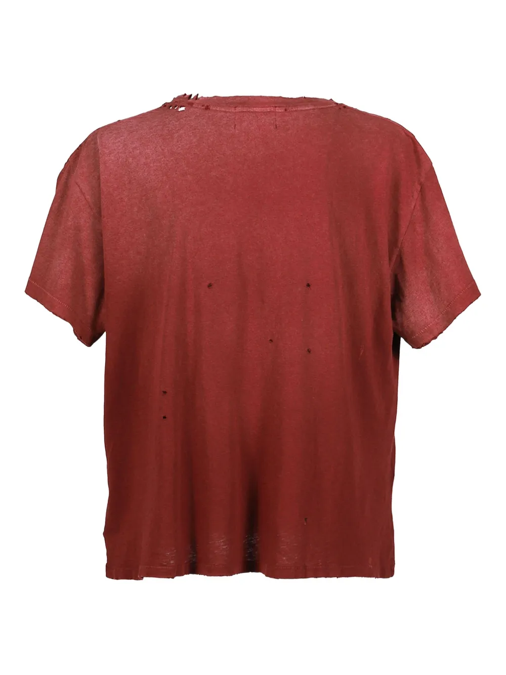 Enfants Riches Déprimés Burning Church gerafeld T-shirt met grafische print Rood