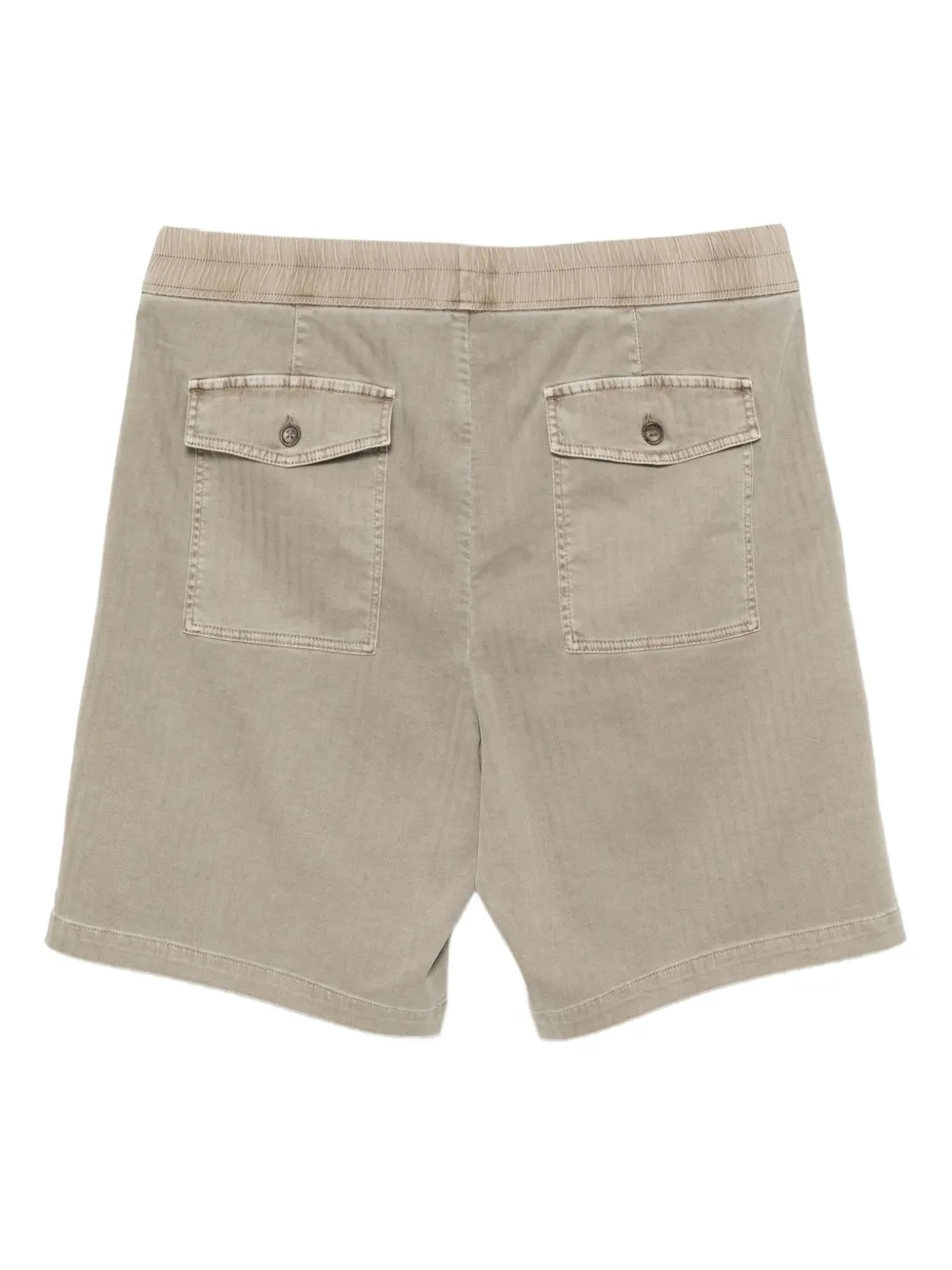 James Perse Twill shorts met visgraatpatroon Beige