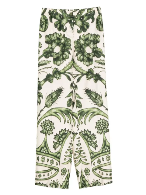 F.R.S For Restless Sleepers floral-print silk trousers