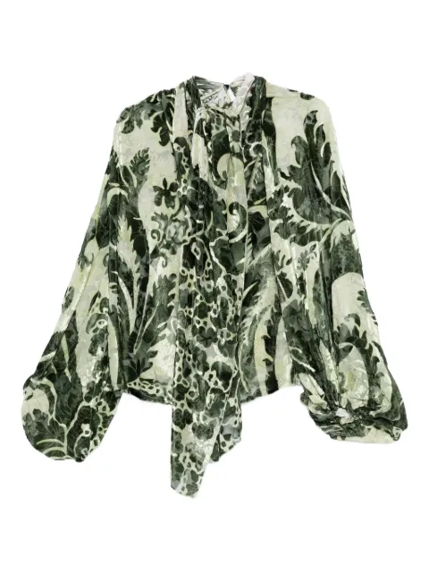 F.R.S For Restless Sleepers floral-print balloon-sleeve blouse