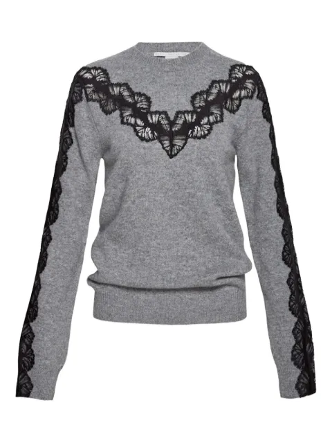 Stella McCartney lace-insert wool sweater