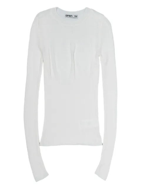 Open YY ribbed-knit sweater