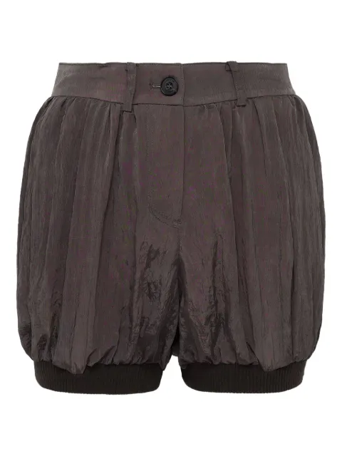Open YY balloon-hem shorts