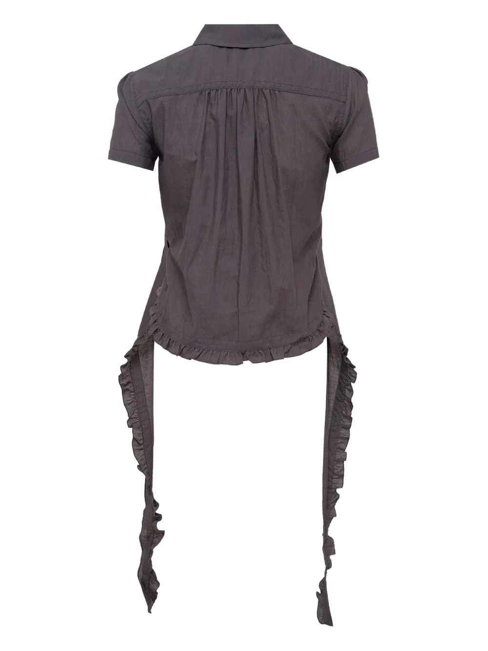 Open YY ruffled-detail blouse | Blouses | Image 2