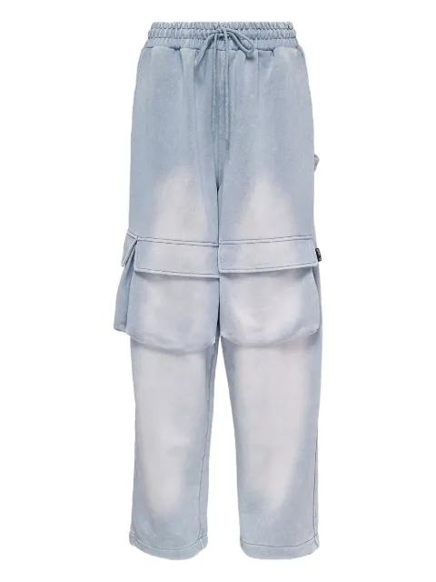 Open YY double-pocket drawstring track pants