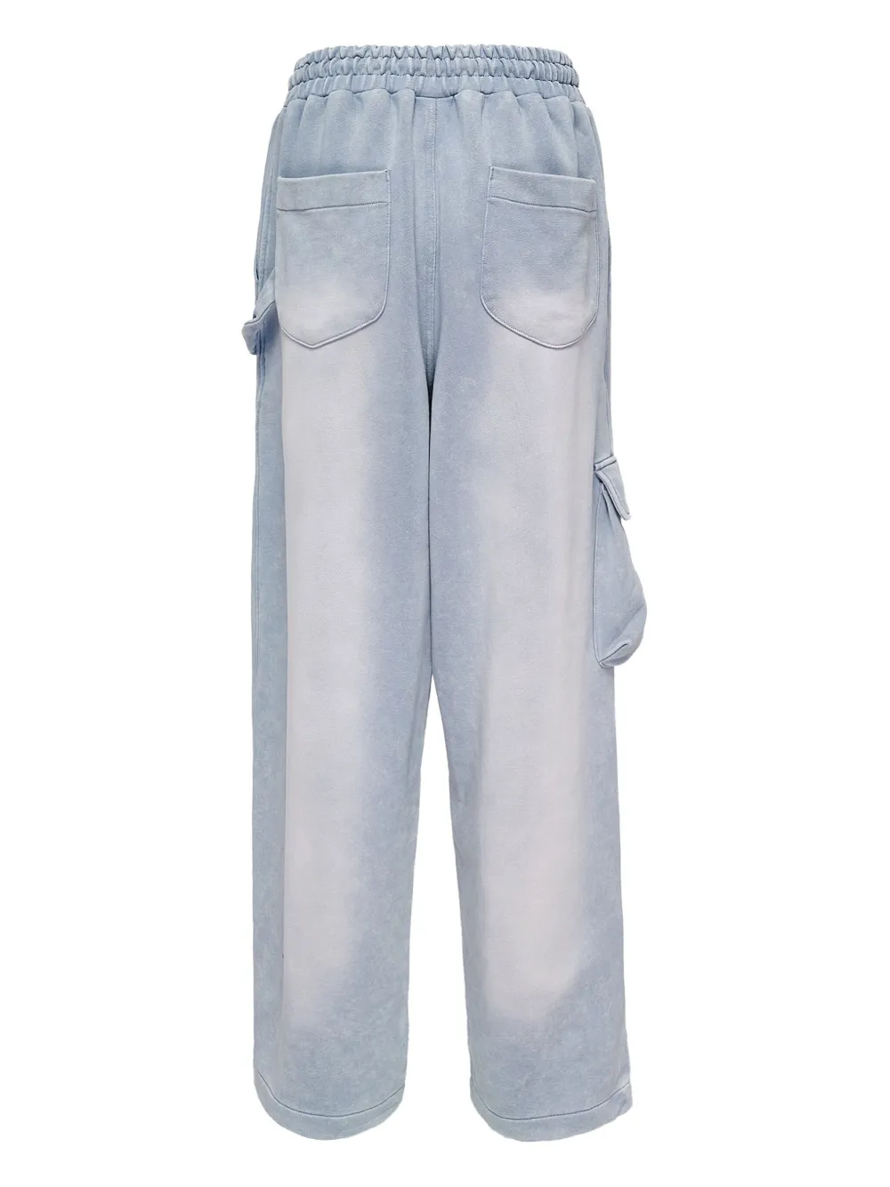 Open Yy Double-pocket Drawstring Track Pants In Blue