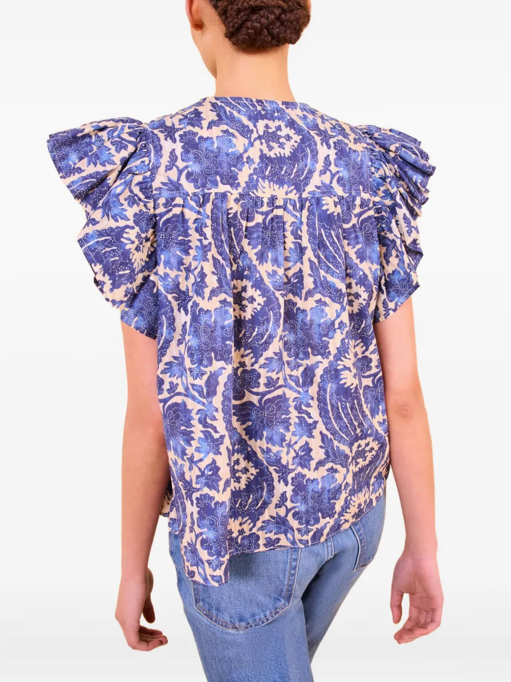 Ulla Johnson Shirt met bloemenprint - Blauw