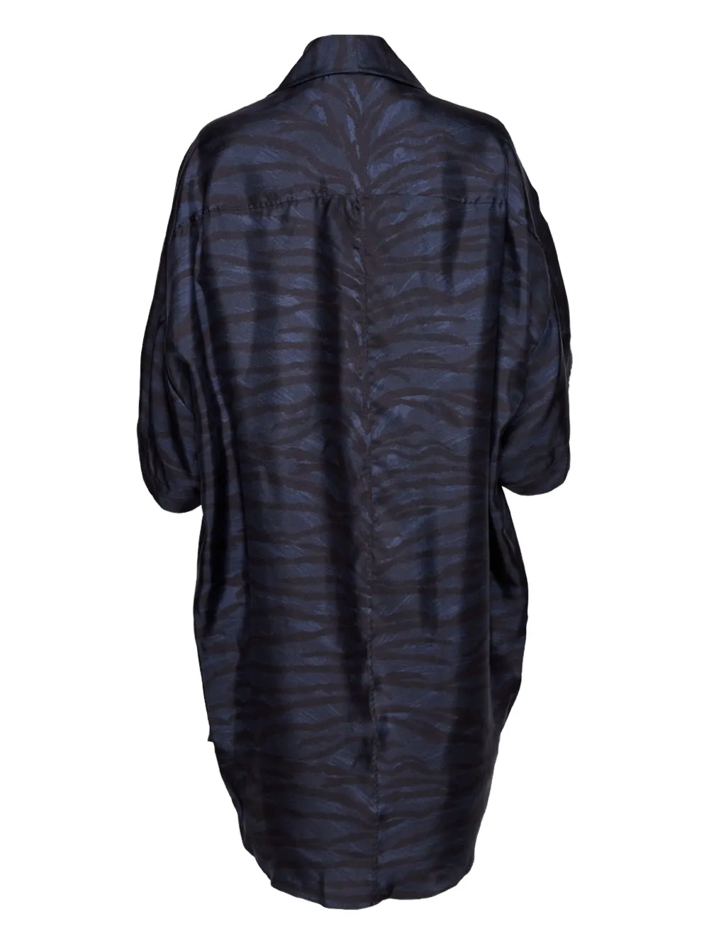 Stella McCartney zebra-print shirt dress Blauw