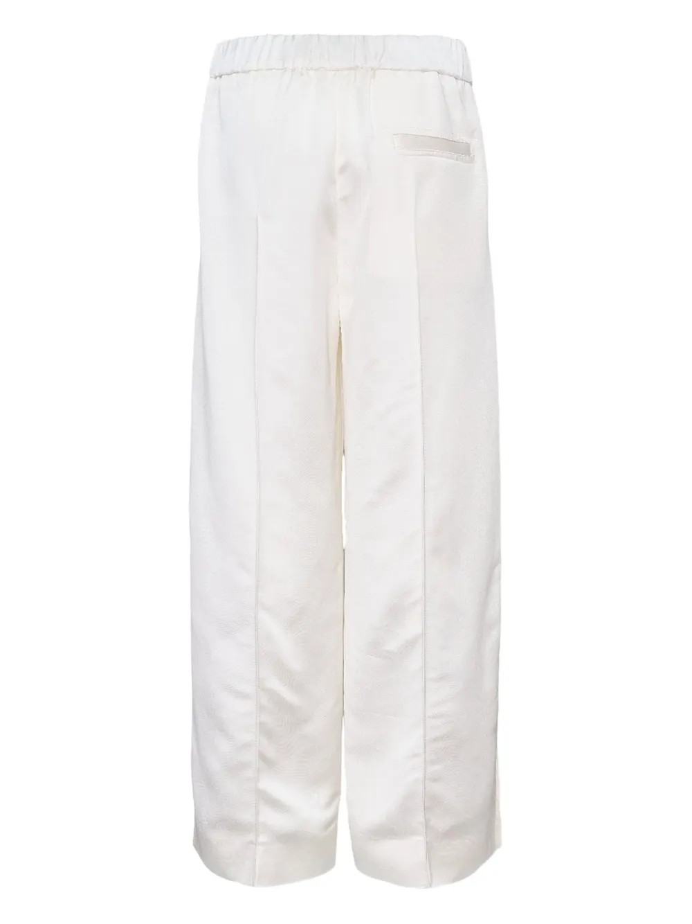 Jil Sander elastic-waist trousers Wit