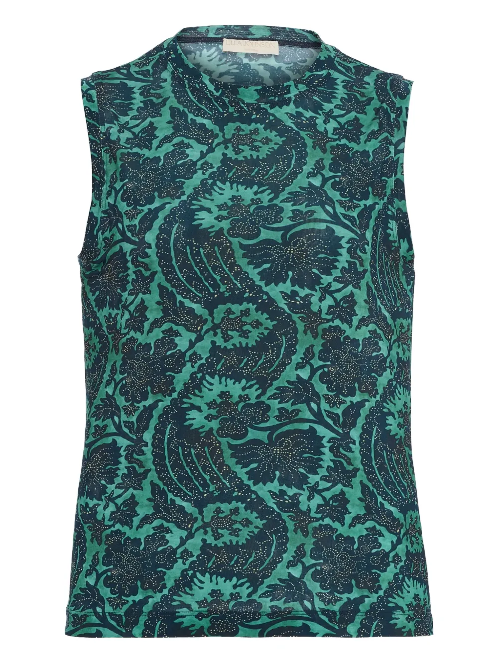 Ulla Johnson abstract-print sleeveless midi day dress | Blue | Image 1
