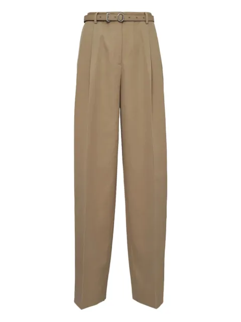 Jil Sander pleated belted trousers