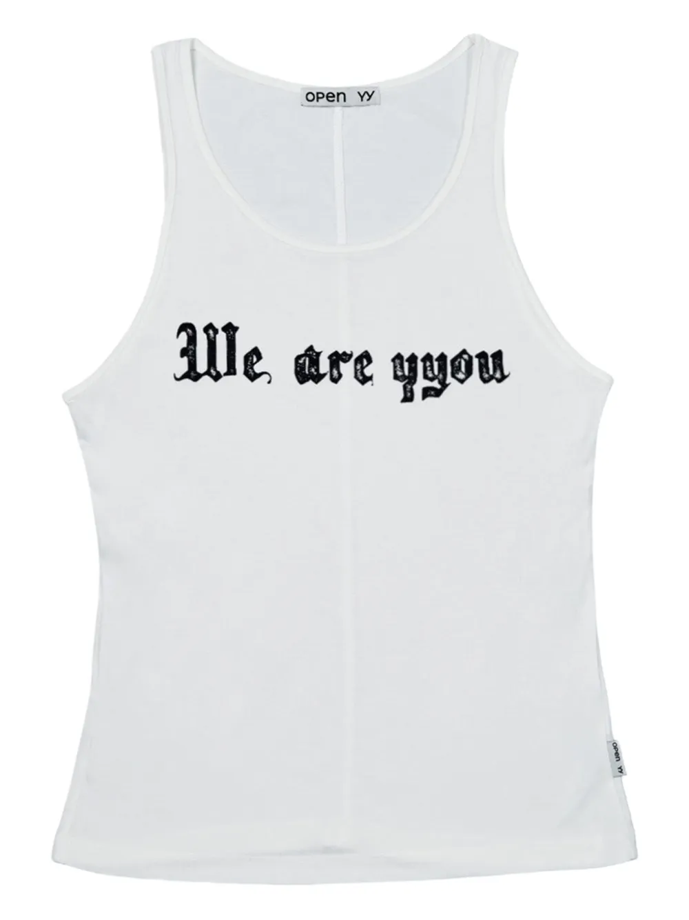 Open YY graphic-print tank top | White | Image 1