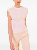 Ulla Johnson Val sleeveless ruffled top - White