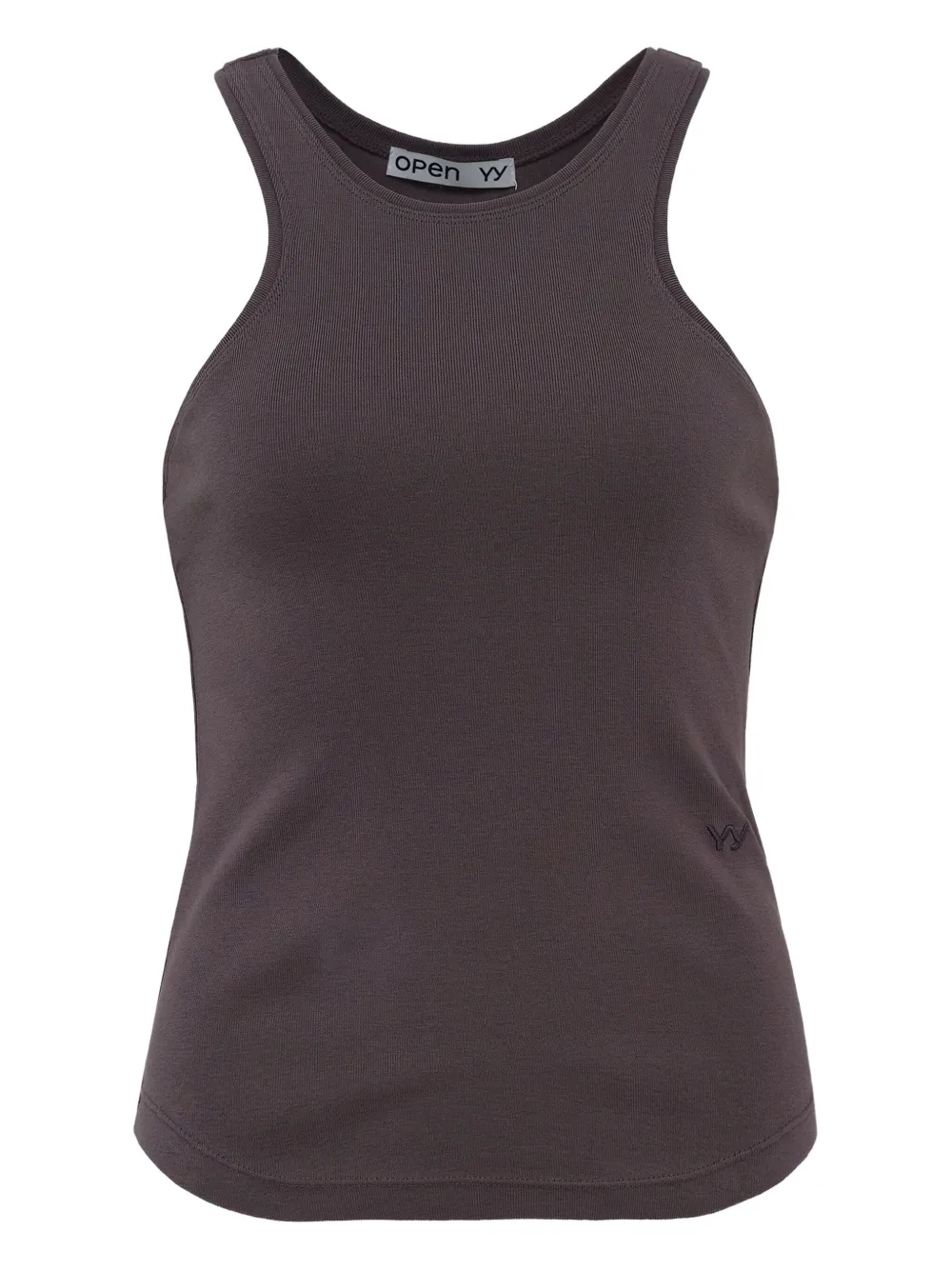 Open YY racerback ribbed top | Black | Image 1
