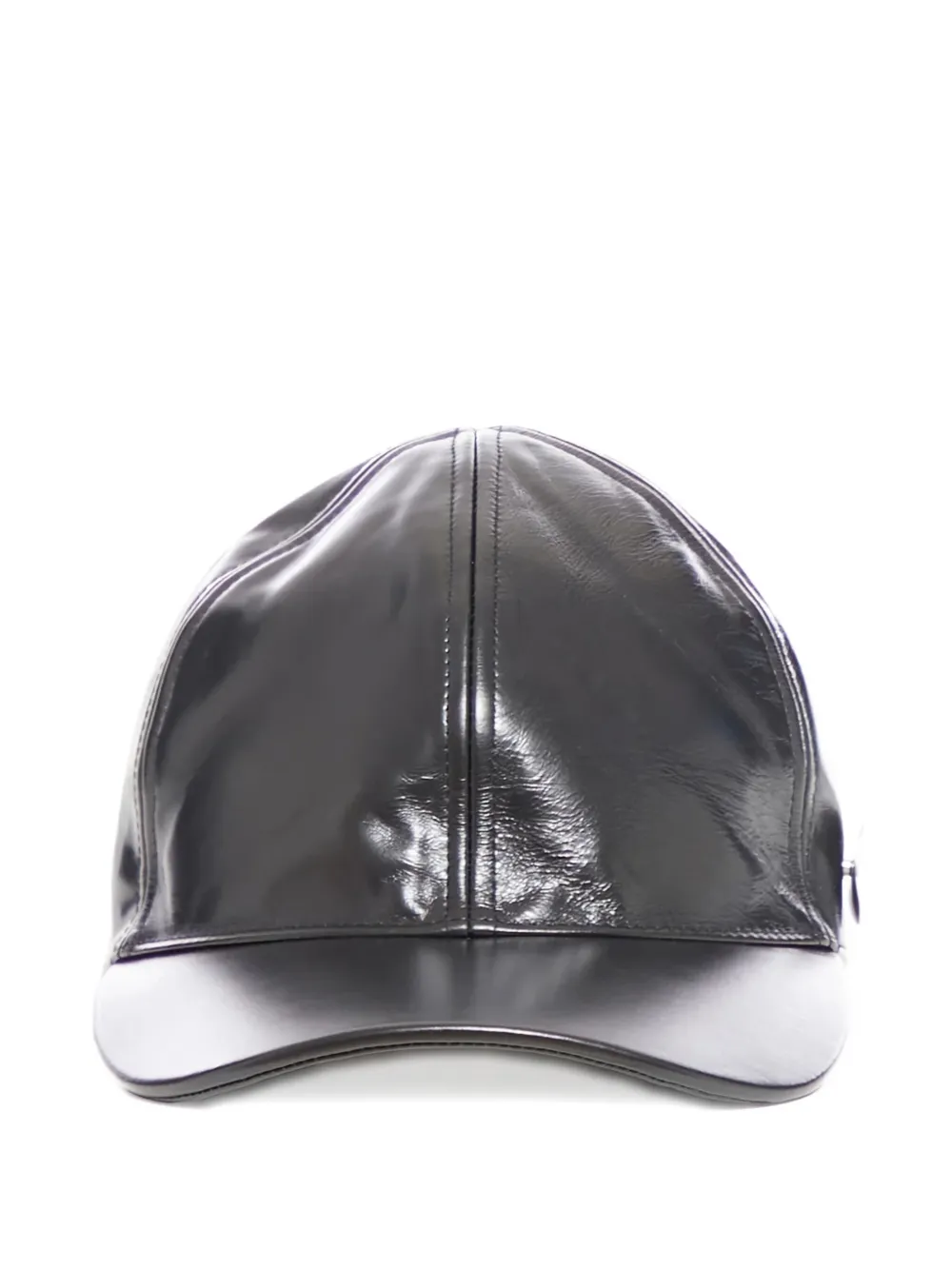 Jil Sander Metallic-effect Baseball Cap Hat In Gray