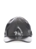 Jil Sander metallic-effect baseball cap hat - Black