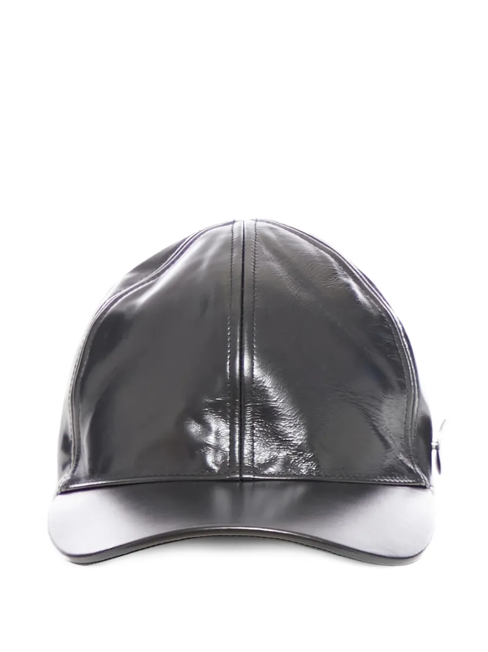 Jil Sander metallic-effect baseball cap hat | Black | Image 1