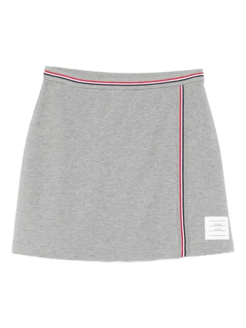 Thom Browne ribbed-panelled skirt