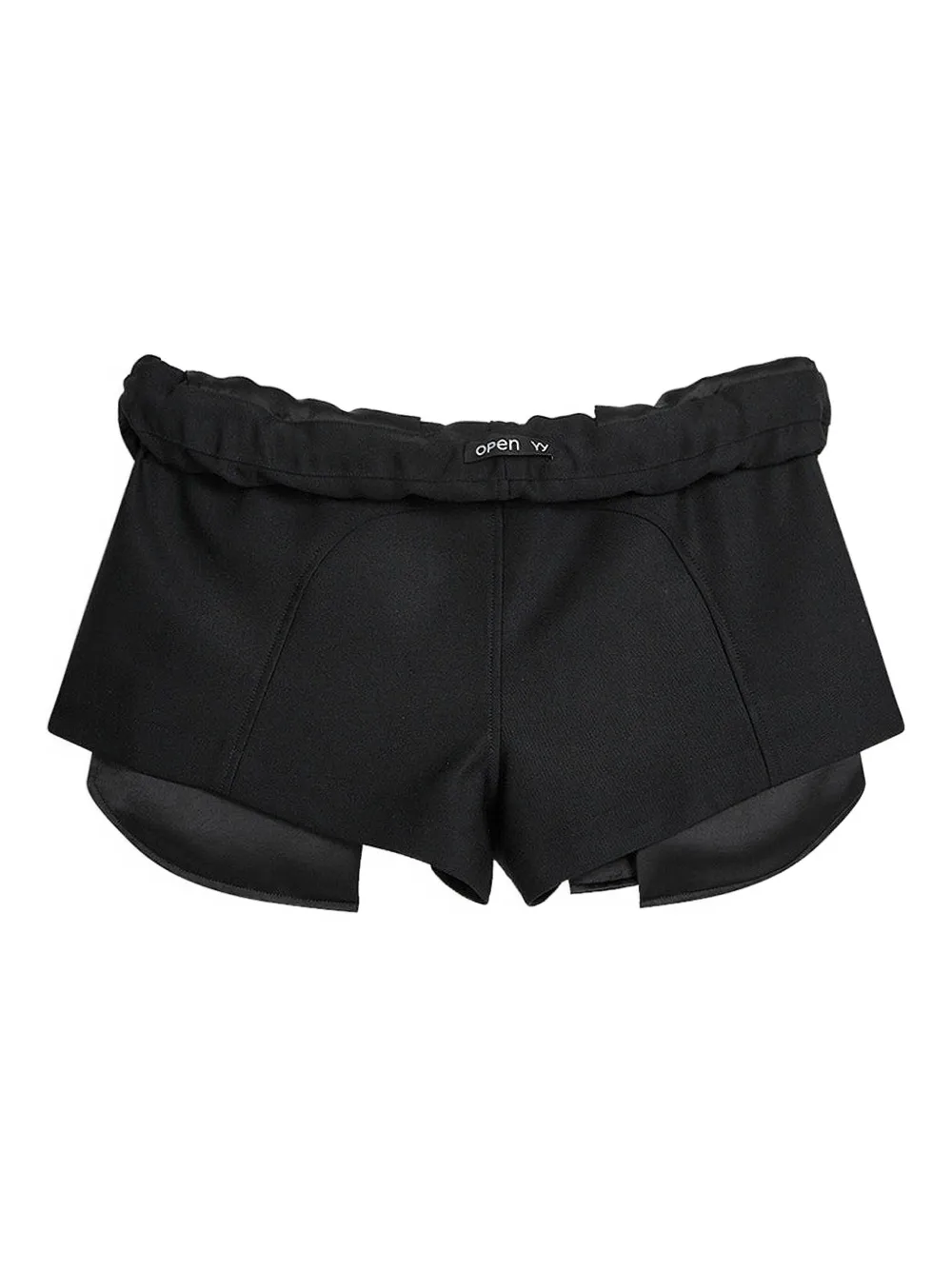 Open YY drawstring-waist shorts | Black | Image 1