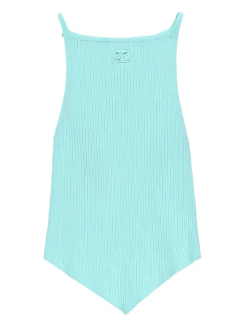 Courrèges ribbed tank top