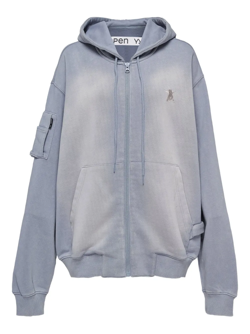 Open YY long-sleeve hoodie | Blue | Image 1