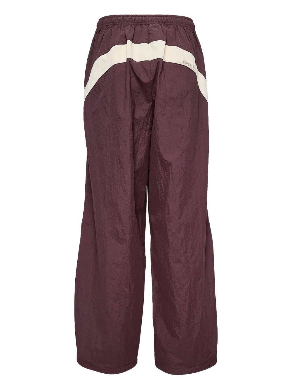 Open Yy Panelled Drawstring Track Pants In Brown