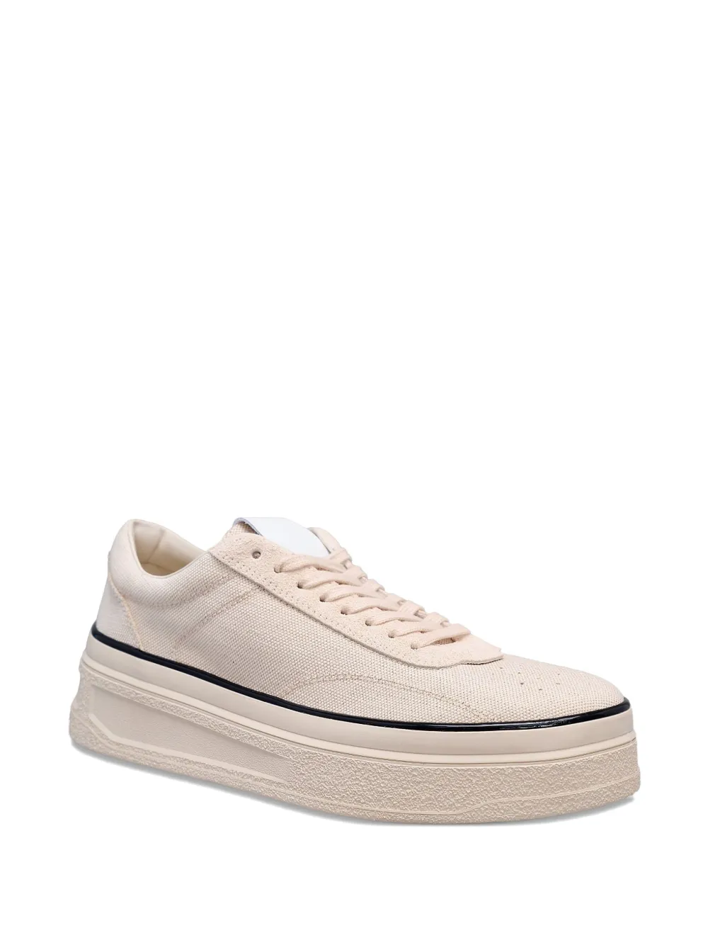Jil Sander platform lace-up low-top sneakers Neutrals