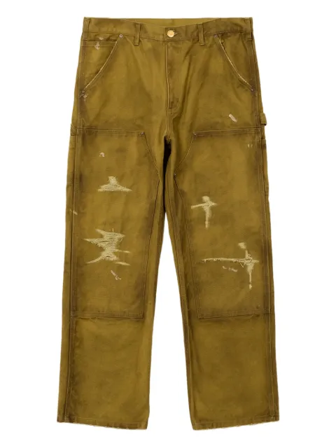 KAMIYA  distressed cotton trousers
