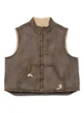 KAMIYA frayed pocket vest - Grey