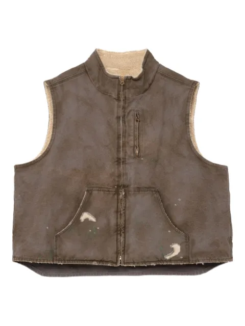 KAMIYA  frayed pocket vest