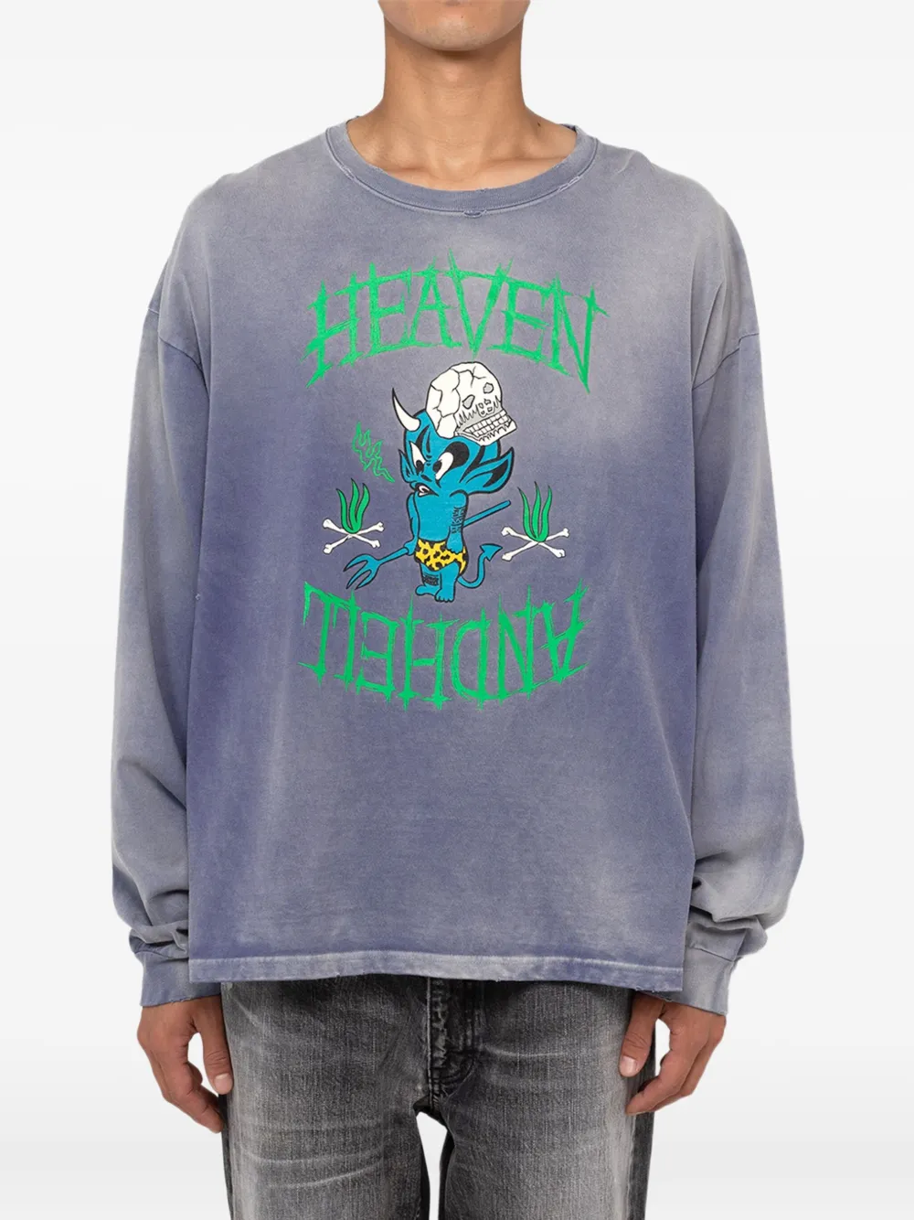 KAMIYA  devil-print long-sleeve T-shirt | T-Shirts | Image 2