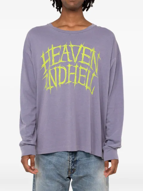 KAMIYA  graphic-print long-sleeve T-shirt