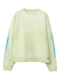 KAMIYA flame-printed cotton sweater - Yellow