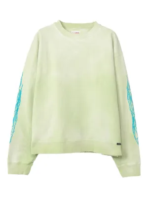 KAMIYA Henry Neck Distressed Sweatshirt | Black | FARFETCH