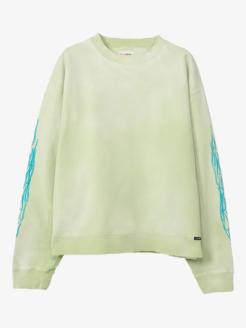 KAMIYA  flame-printed cotton sweater