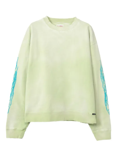 Sweat en coton à imprimé graphique - KAMIYA - Modalova