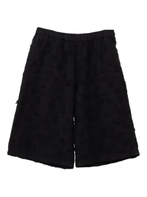 Black Comme Des Garçons ギャバジン パッチワーク ショートパンツ