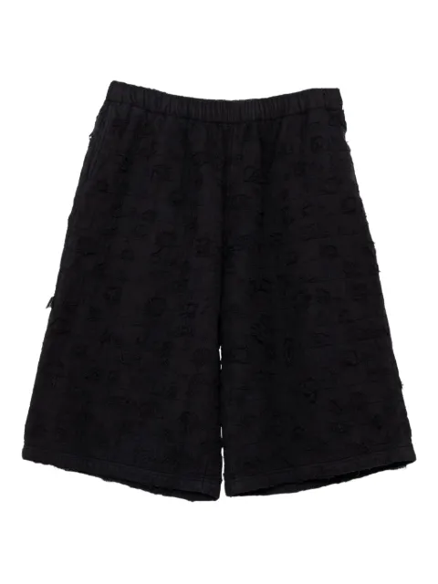 KAMIYA  shorts med slitageeffekt