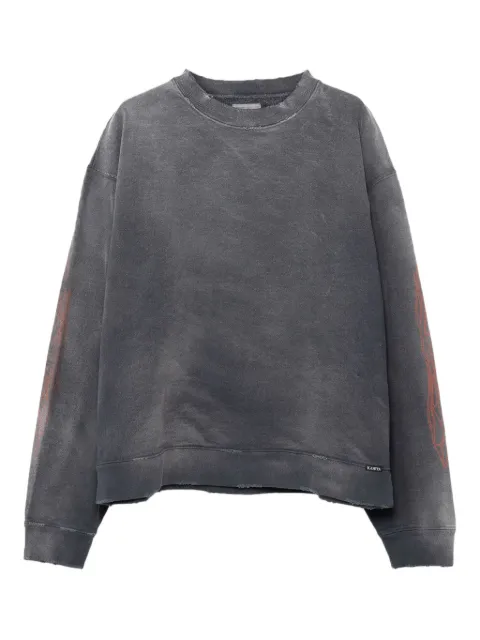 KAMIYA  flame-printed cotton sweatshirt