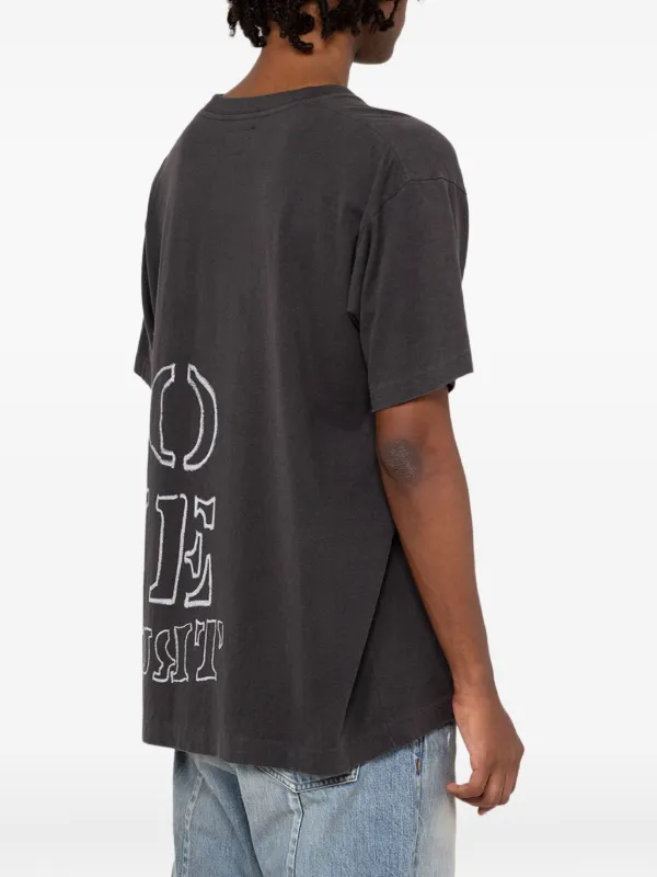 KAMIYA Calling Printed Graphic T-shirt | Black | FARFETCH MY
